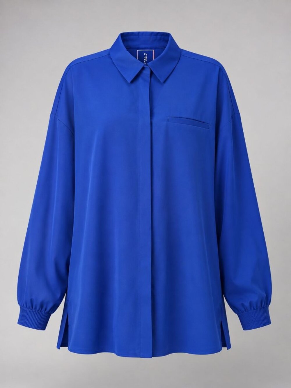 Nike 24.7 Womens XXL Perfect Stretch Shirt Dri-FIT Blue Long-Sleeve HM8385-455